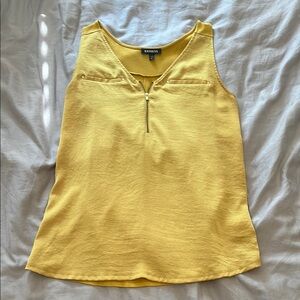 Express Gold Mustard Tank Top Sleeveless Blouse